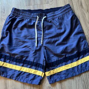 Men's Merona striped swim shorts